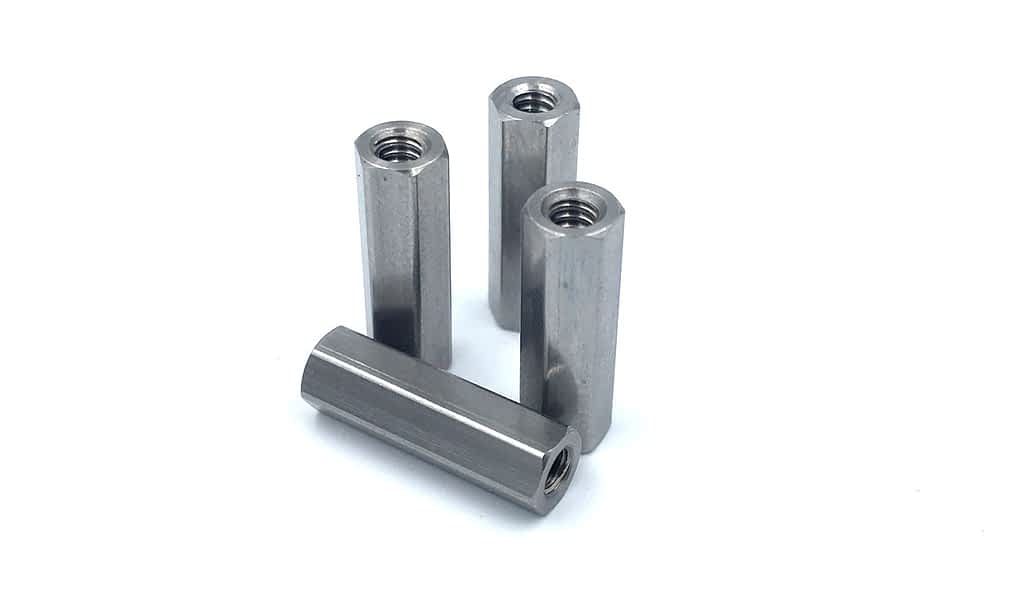 Custom Stainless Steel Hex Standoffs - 4-40 X .615