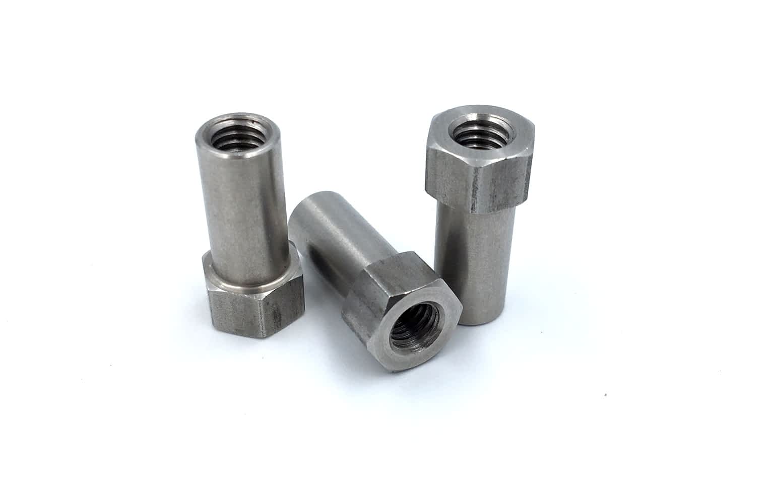 Custom Partial Hex Standoffs Fully Internally Threaded Machined